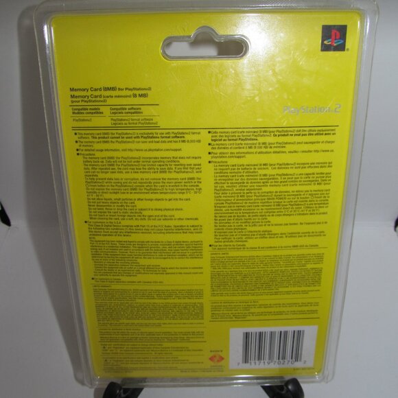 Sony PlayStation 2 8MB Memory Card Black SCPH-10020 97027 PS2 NEW AUTHENTIC OEM - Picture 2 of 2